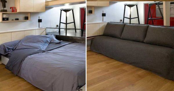 ¡Qué ahorro de espacio tan eficiente! 23 ideas maravillosas para un apartamento pequeño.