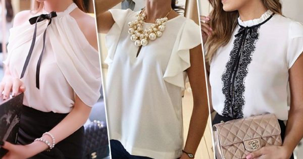 Una tendencia que no se puede perder: ¡15 hermosas y seductoras blusas blancas!