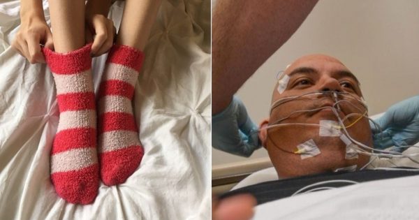 Eso es lo que le sucede a tu cerebro si te acuestas con un par de calcetines en tus pies…