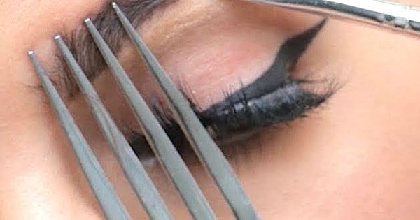 ¡Cejas perfectas con un lápiz y… un tenedor! El resultado te va a encantar…