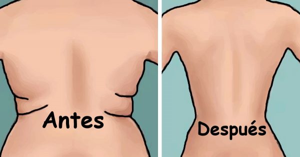 4 ejercicios efectivos para deshacerte de los pliegues en la espalda y los costados en 3 semanas.