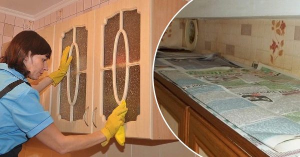 Cómo limpiar los depósitos pegajosos y grasientos de la cocina