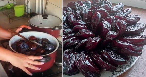 Cómo hacer brillantes ciruelas confitadas