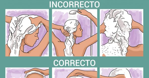 Errores al lavar el cabello