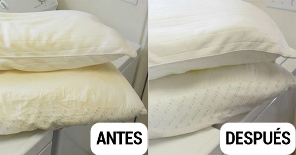 ¿Quieres devolverle la blancura a tus almohadas? ¡Este truco te será de mucha utilidad!