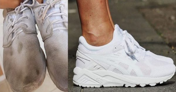 Cómo lavar zapatillas blancas