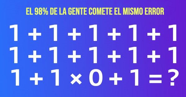 Un problema matemático que dejará perplejo hasta al más listo, pon a prueba tu temple Un problema matemático que dejará perplejo hasta al más listo, pon a prueba tu temple