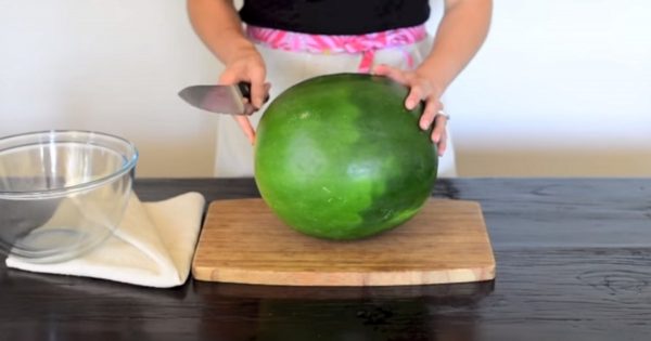 Una excelente manera de servir sandías. ¡De inmediato querrás ponerla en práctica!