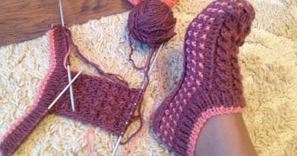 Cómo tejer pantuflas para la casa