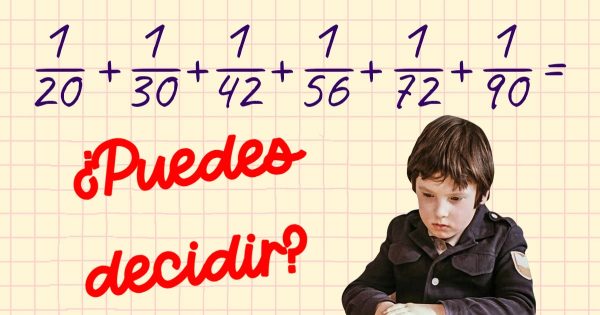 Los escolares soviéticos de los años 50 podían resolver este problema en un par de minutos, comprueba cuánto tardarás tú