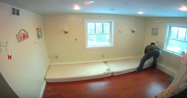 Él sacó todos los muebles del cuarto de sus hijas. ¡3 días después, el sueño de las chicas se hizo realidad!