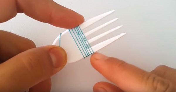 Cómo hacer una obra maestra con un tenedor.