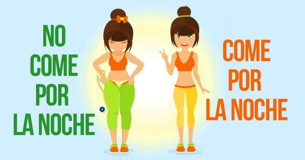 ¿Es posible comer de noche?