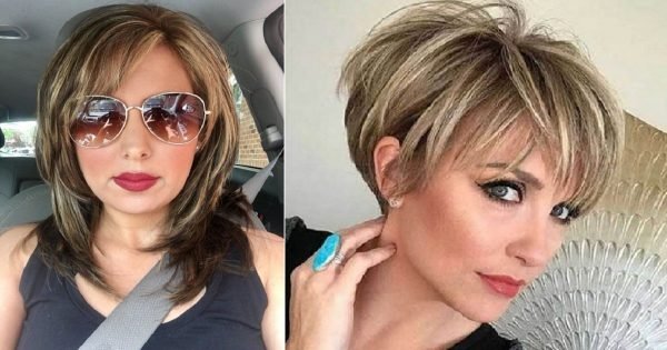 Cortes de pelo con estilo para mujeres en la edad adulta.