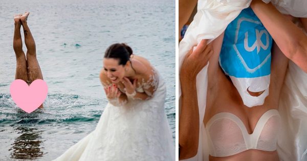 Top-65 de intrépidas fotos de bodas, que pocos se atreverían a hacer.