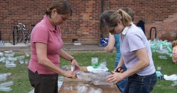 Como hacer un hermoso invernadero con botellas de plástico ordinarias