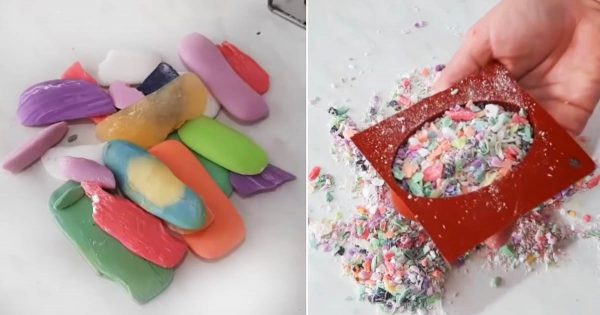 Instrucciones para la fabricación de jabón a partir de restos con tus propias manos.