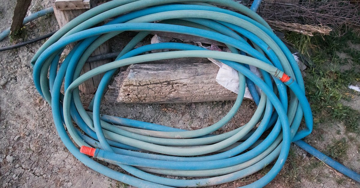 La segunda vida de las mangueras viejas.