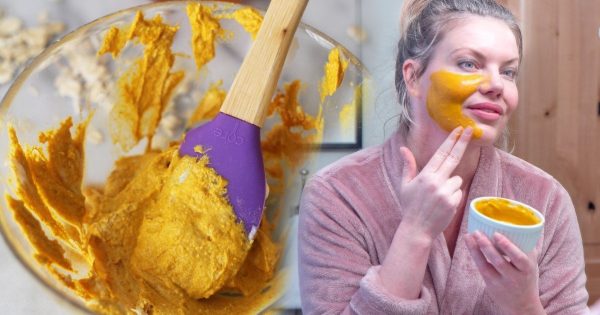 Mascarilla de aceite de cúrcuma