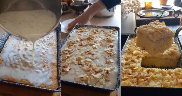 La receta del día: Pastel árabe de leche en almíbar