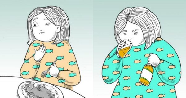 Cómo deshacerse de una espina de pescado atorada en la garganta.