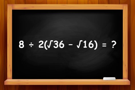 Sólo un cerebro extraordinario sabrá qué orden de operaciones del ejemplo es el correcto