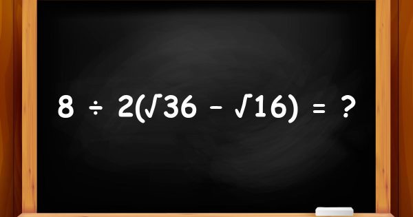Sólo un cerebro extraordinario sabrá qué orden de operaciones del ejemplo es el correcto