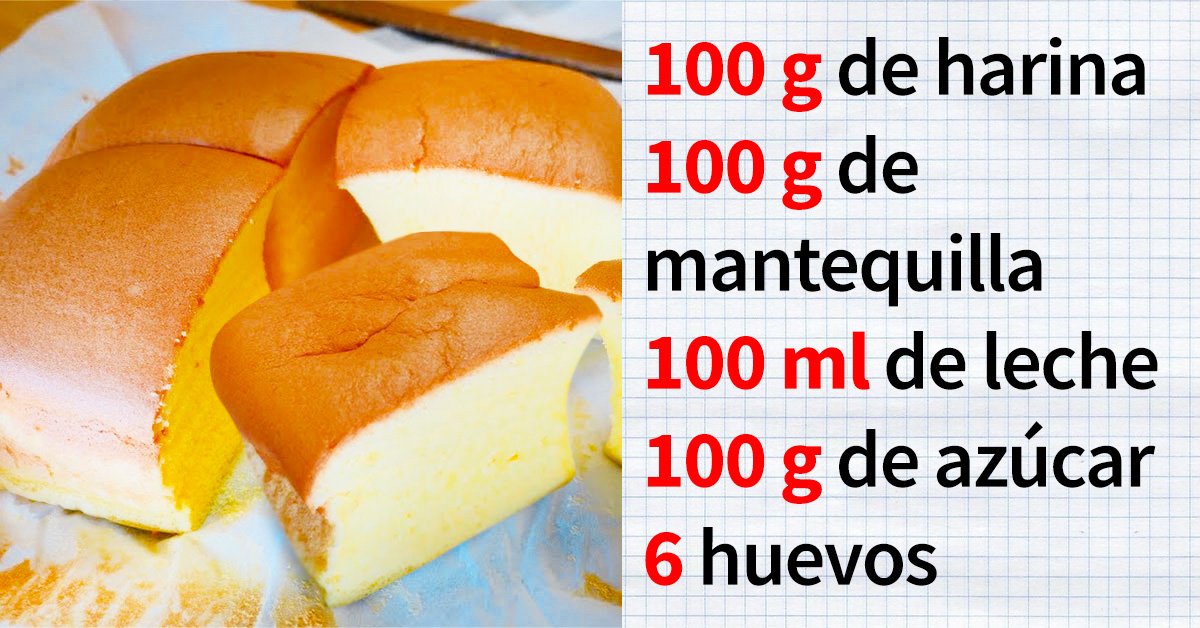 La receta del día: «Castella», un pastel taiwanés de huevo