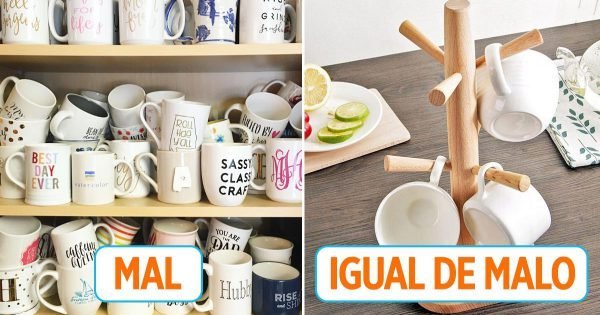 Tazas en la cocina: 10 ideas de almacenamiento