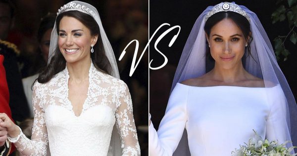 Cómo el vestido de novia de Meghan Markle superó al de Kate Middleton